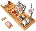 Luxury Bamboo Bathtub Caddy Tray