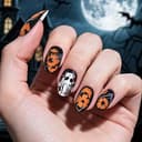 Spooky Halloween Themed Press-on Nails